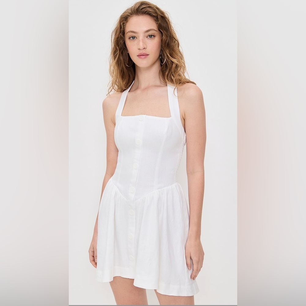 NWT Reformation Mariela Dress White Sz 6